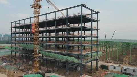 new look after 40 days#steel structure building#equipped type