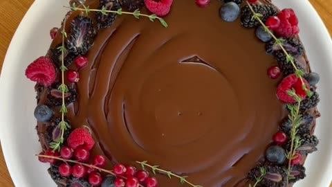 Soft chocolate caramel cake