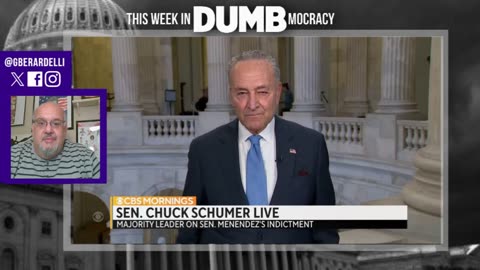 This Week in DUMBmocracy: WHERE DOES HE STAND? Schumer Avoids Menendez Resignation Questions!