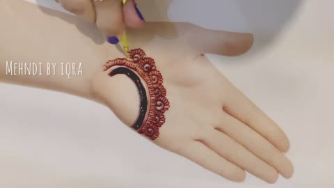 simple mehndi design front hand henna mehndi design