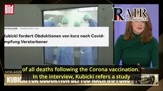 German Parliament VP Calls For Investigation into COVID Vaccine Deaths and Damages.
