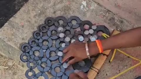 Collecting coins from Ganga river