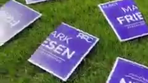My Campaign Signs Destroyed Every Day for 5 Days, 15 in One Day