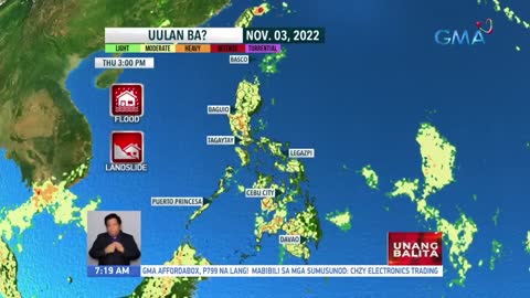 Weather update as of 7:19 AM (November 03, 2022) | UB