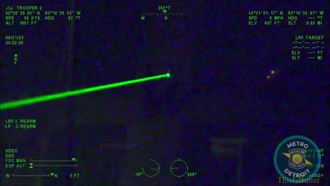 12-year-old arrested for shining a green laser at a Michigan State Police helicopter