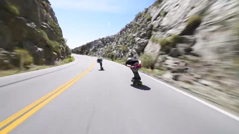 Raw Run - Ambulances (60mph+ Downhill Skateboarding)-18