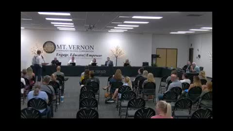 Dr. Dan Stock MD - Mount Vernon, Indiana School Board Meeting