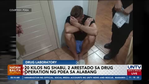 3, arestado; 20 kilos ng shabu, nasabat sa drug operation ng PDEA sa Alabang