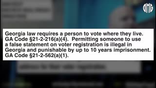 OMG reporter reveals possible illegal voter registration in Fulton County, GA.