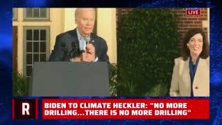 "No more [oil] drilling" Biden Tells Climate Heckler