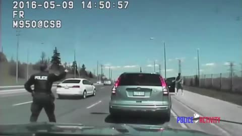 Dashcam Video Captures Car Crashing Into Police Cruiser