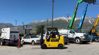 Warehouse Forklift 8,000 LB 11' 10" Lift LPG Powershift White 80