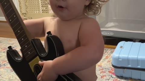 Adorable Toddler Sings Hard Rock Lullabies