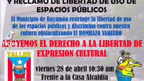 MANIFESTACIÓN VIERNES 28.ABRIL 10:30AM FRENTE ALCALDÍA DE BAYAMÓN