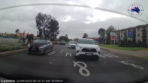 This wannabe driver changes lanes without indicating and honks at me