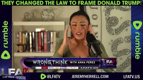 THEY FRAMED TRUMP BY CHANGING THE LAW!