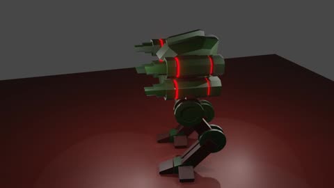 Mech robot made in Blender