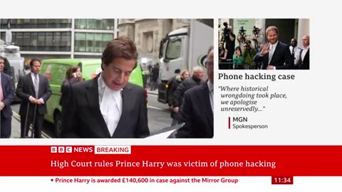 Prince Harry was victim of phone hacking by Mirror Group Newspapers, judge rules BBC News