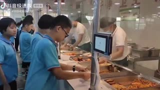 Chinese students can only pay with their faces to get their meals in school canteens now.