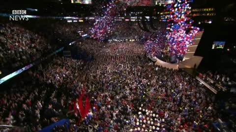 "I am the law and order candidate" Donald Trump - BBC News