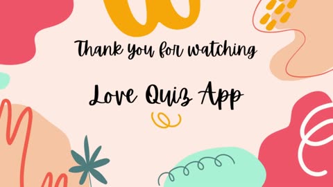Dating Quiz App: Who Loves You!