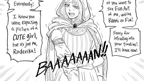 Elden Ring Roderika the Underrated comic by baalbuddy