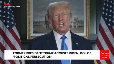 BREAKING NEWS: Trump Rails Against Biden, DOJ Following Arrest In Georgia