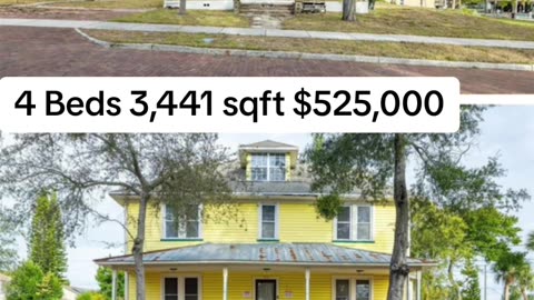Historic Tarpon Springs home for sale $525,000 4 bed 3 bath 3,441 ft.²