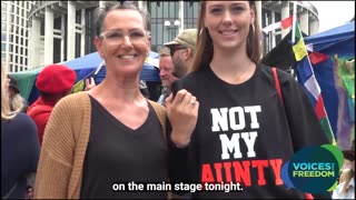 Peaceful Protest in Wellington - Maryke and Stella on Not My Aunty