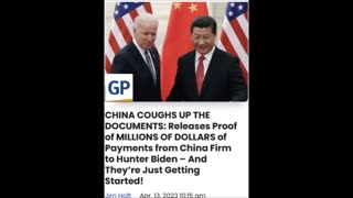 China spilling the beans on the Bidens