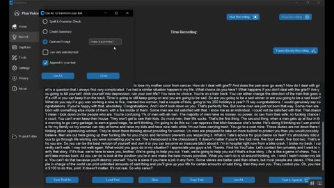 Pixa Voice - Video Summary and Text Analysis