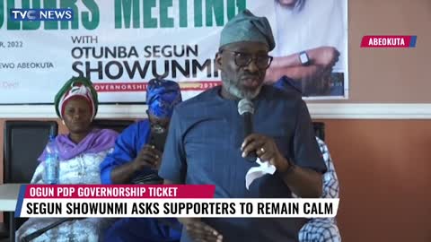 Ogun PDP Guber Ticket: Segun Sowunmi Asks Supporters To Remain Calm