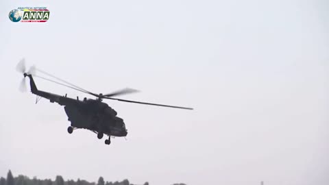 ANNA News: Mi-8 Helicopters Perform E.W. Tasks during the SVO - Ukraine War Combat Footage 2022