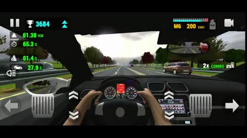 Crazy car driving simulator game on Android phone