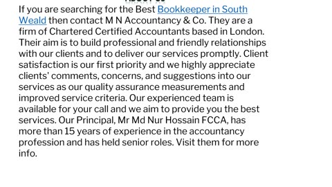 The Best Bookkeeper in South Weald