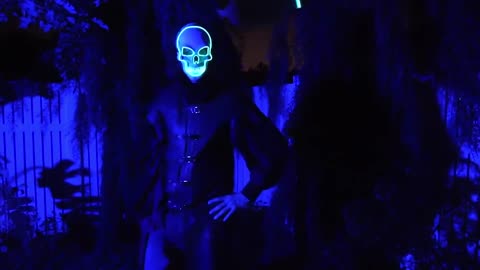 Halloween Skeleton LED Glow Scary Mask