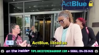 "ActBlue" Confronted by James O'Keefe - Go SILENT When Asked About Suspect Donations