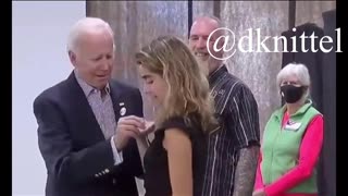 Biden likes and loves to touch young Girls