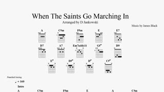 Easy guitar tabs for When The Saints Go Marching In