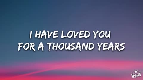 Christina Perri - A Thousand Years (Lyrics)