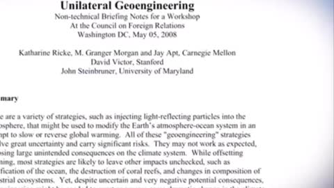 Weather Modification Is Real & Has Been for Decades