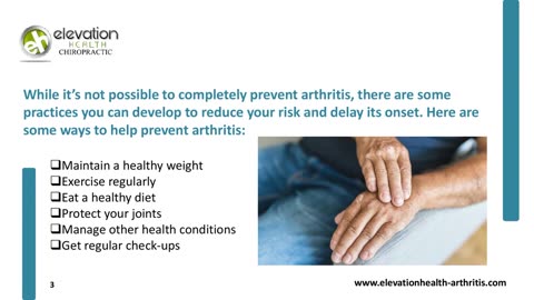 How Can You Prevent Arthritis?