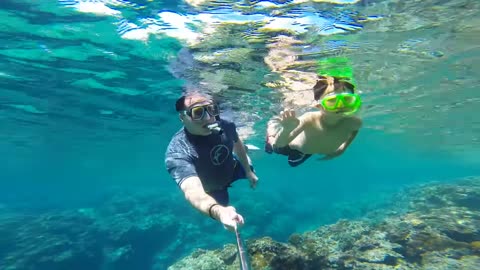 Snorkeling With Ronin At Gun Beach, Guam