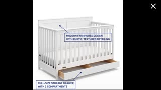 Graco 5 in one Convertible Baby Crib