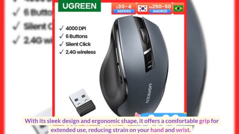 Enhance Your Efficiency with UGREEN Wireless Ergonomic Mouse