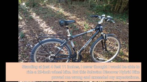 View Ratings: Schwinn Discover Hybrid Bike for Men and Women, 21-Speed, 28-inch Wheels, 16-inch...