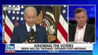 Gutfeld Biden says he won’t be changing anything unless it’s his pants Rumble shorts