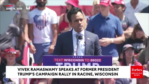 BREAKING NEWS: Vivek Ramaswamy Claims Biden Won't Be 2024 Democratic Candidate At Trump Rally