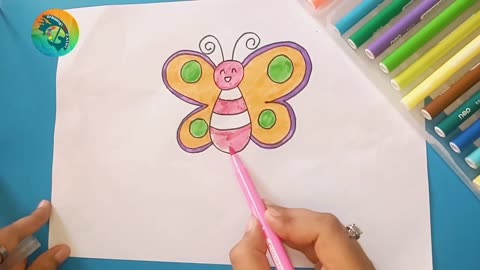 How To Draw A Butterfly For Kids _ Butterfly Drawing Video _ Drawing For Kids