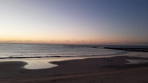 Beautiful sunset view on the beach